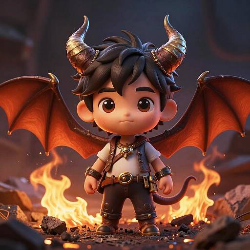 Vivid Cell-Shaded Fantasy Portrait