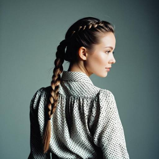 Fashion Model with Braided Ponytail Fashion Model with Braided Ponytail