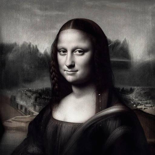 Digital artwork blending Leonardo da Vinci's 