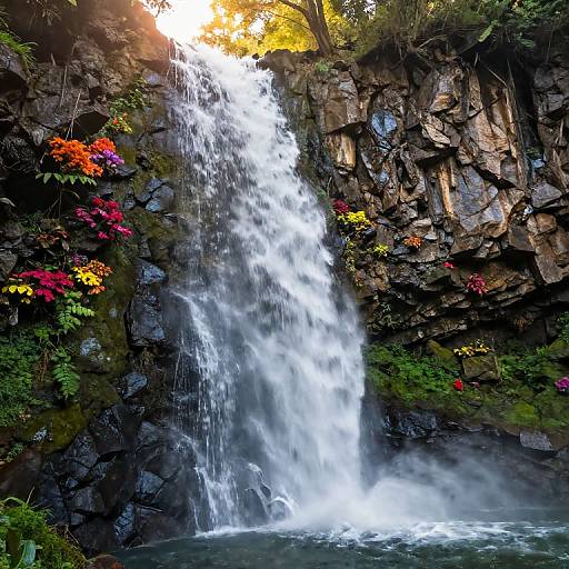 Cinematic Risco Cliffside Waterfall