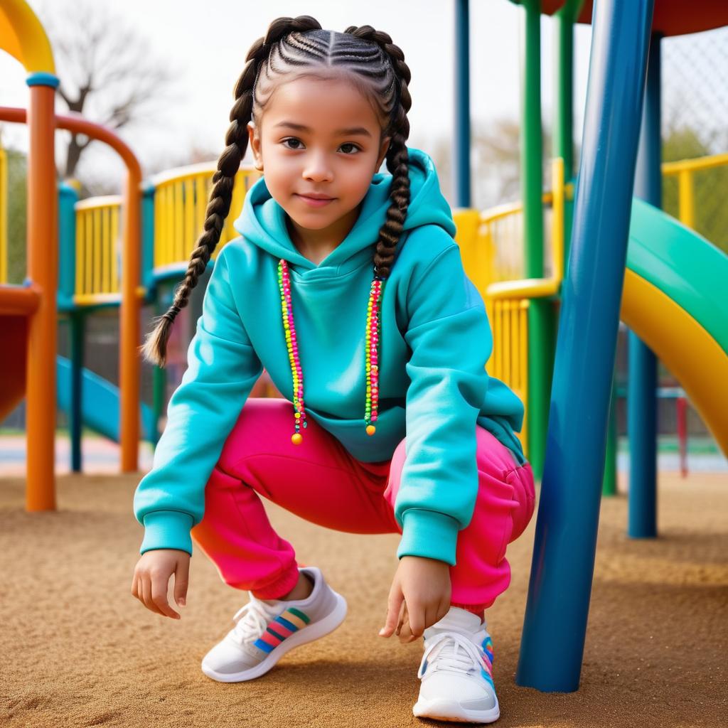 Playful Innocence in a Colorful Playground