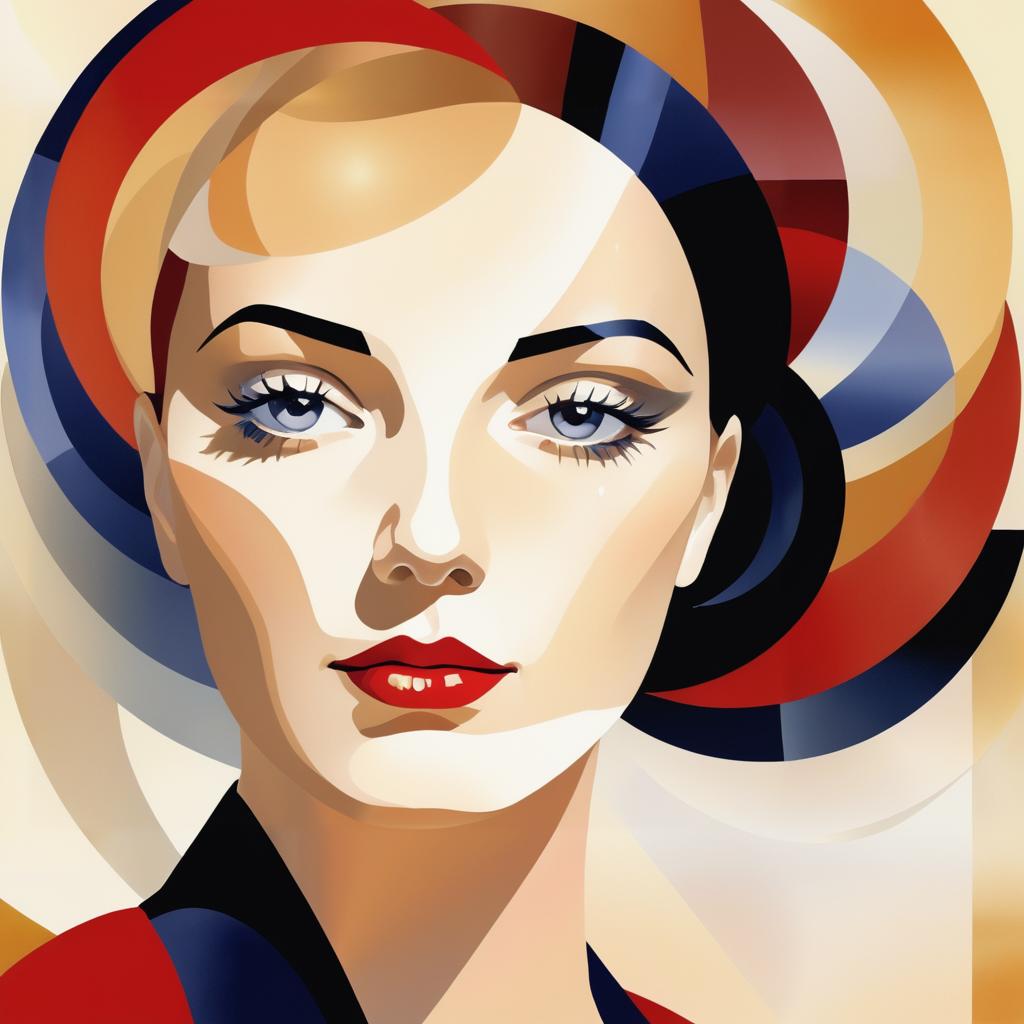 Digital Portrait Inspired by Charles Demuth