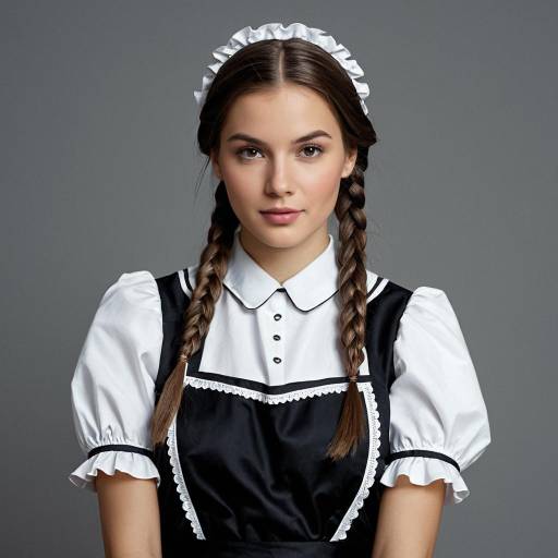 Young Woman in German Maid Outfit