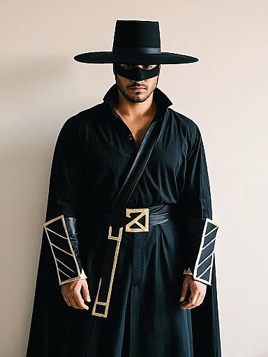 Man in Zorro Costume