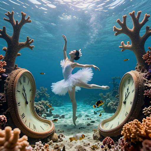 Surreal Underwater Ballet Dance