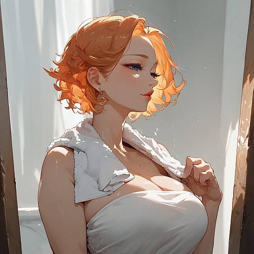 Lois Griffin in Bathroom Towel