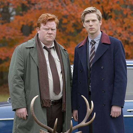 Autumn Portrait of Two Distinctive Men