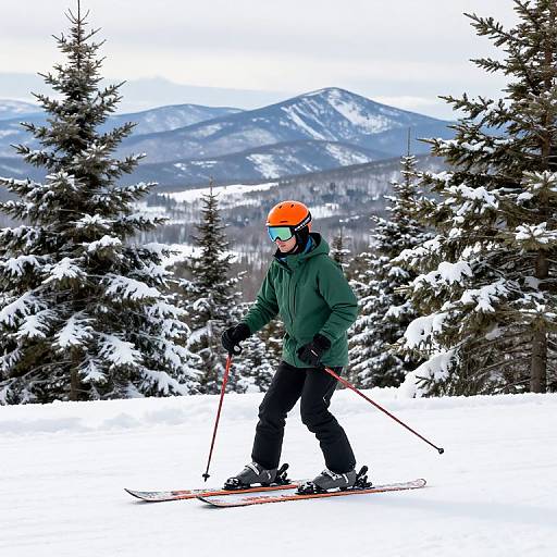 Vibrant Winter Skiing in New Hampshire