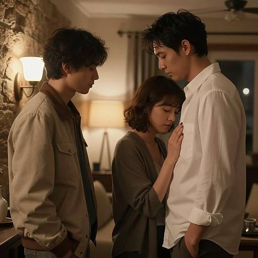 Intimate Scene in a Cozy Room