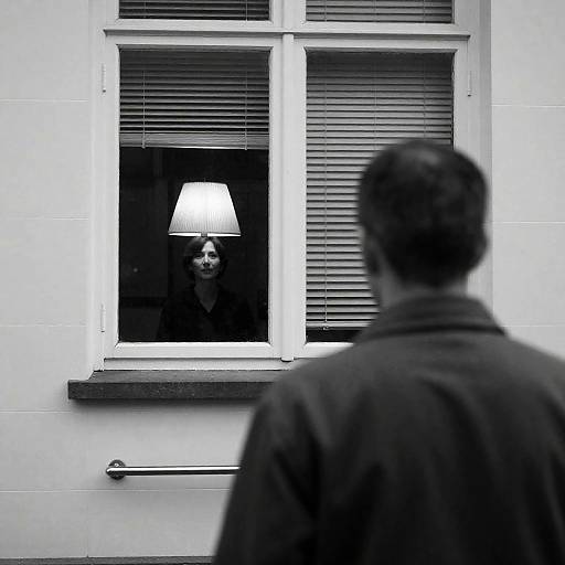 Introspective Moment Captured in Contrast