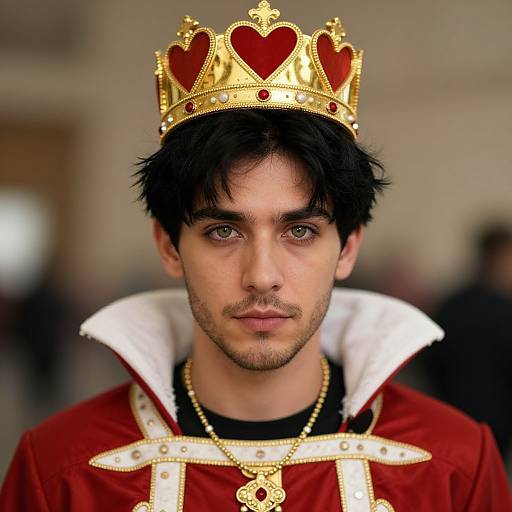 Realistic King of Hearts Portrait
