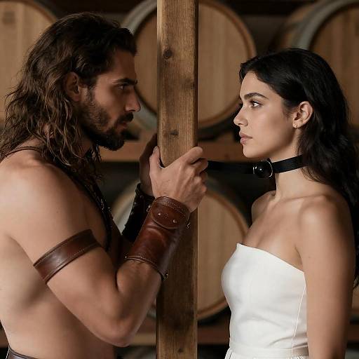 Intense Encounter: Captivating Couple Portrait