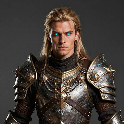 Futuristic Fantasy Warrior Portrait