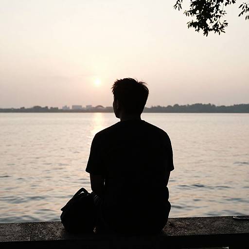 Silhouette by Tranquil Waters