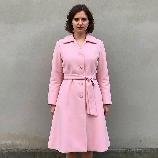 Vintage Pink Princess Coat Portrait