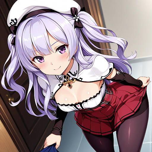 Illustration of Ajax (azur lane), azur lane in the style of Lolita channel