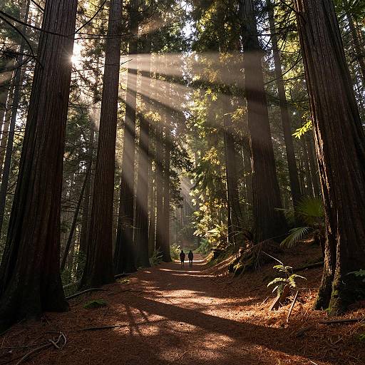 Enchanted Redwood Forest Pathway