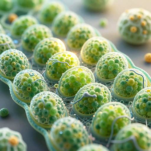 Chloroplast Close-Up Scientific Illustration