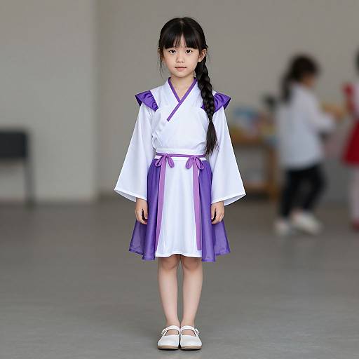 Mulan-Inspired Child Costume Portrait