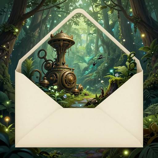 Enchanted Bioluminescent Nature Realm