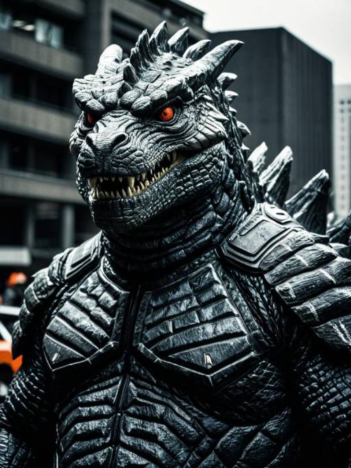 Photorealistic Godzilla Monster Cosplay