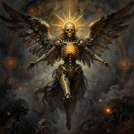 Celestial Mechanical Angelic Skeleton