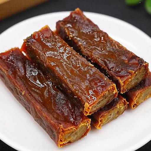 Close-Up of Caramelized Sweet Potato Bars