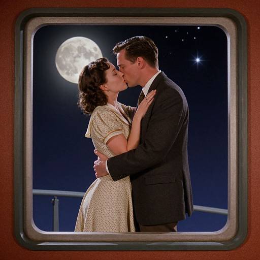 Timeless Cosmic Romance Scene