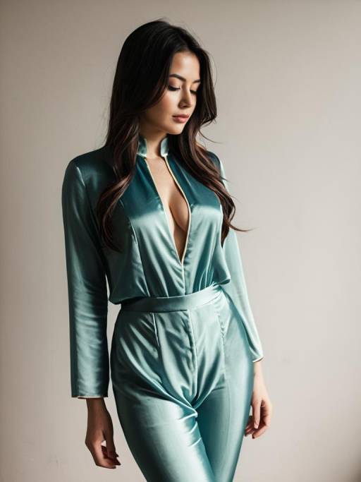 Woman in Silk Costume