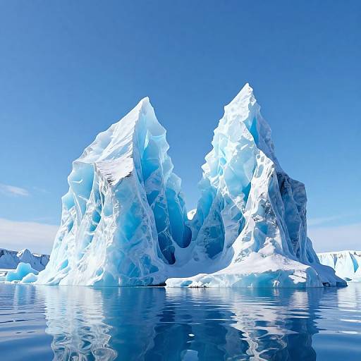 Serene 3D Ice Formation Landscape