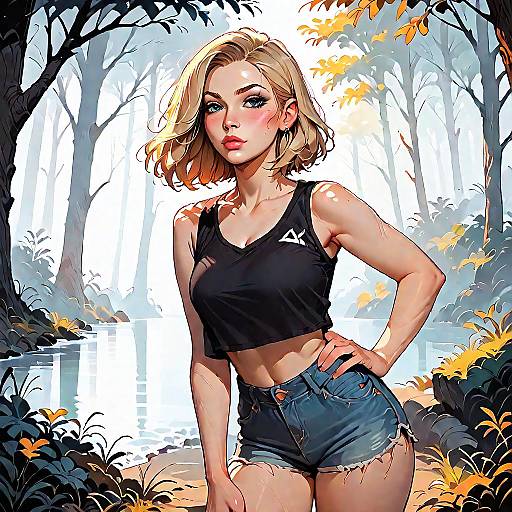 Cinematic Outdoor Fashion in Golden Hour