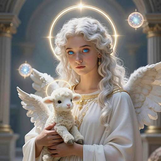 Celestial Priestess in Renaissance Style