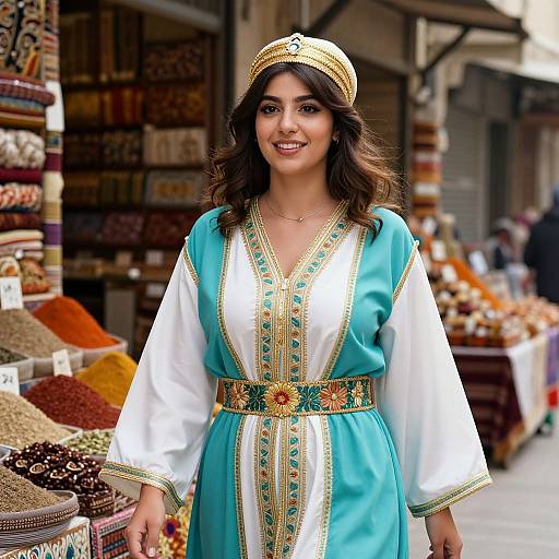 Young Woman in Egyptian Market