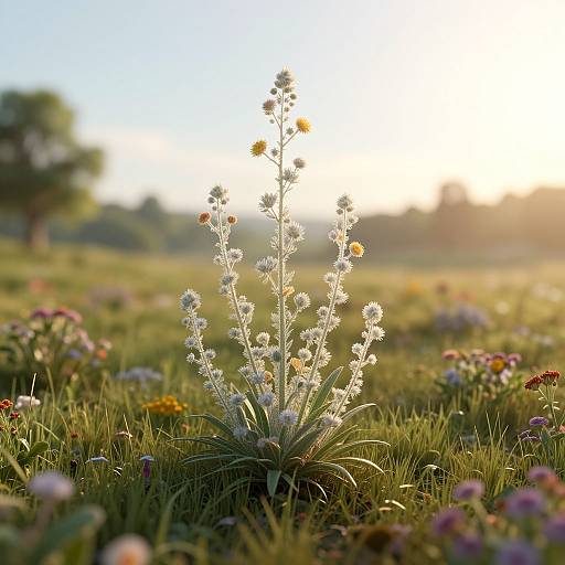 Elegant Floral Landscape in Schmucker Style