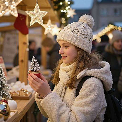 Candid Christmas Market Joy