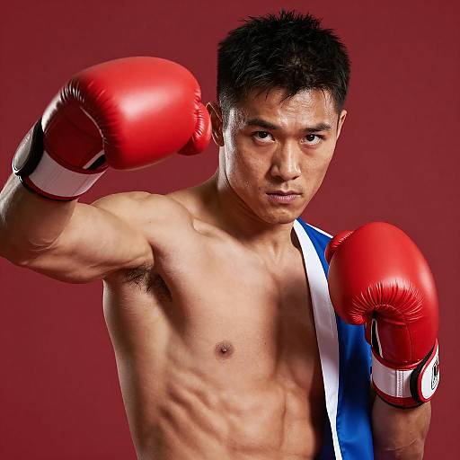 Intense Boxer in Bold Colors