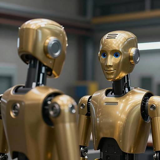 Humanoid Robots in Dimly Lit Setting