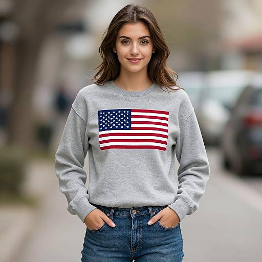 Gadsden Flag Sweatshirt Casual Portrait