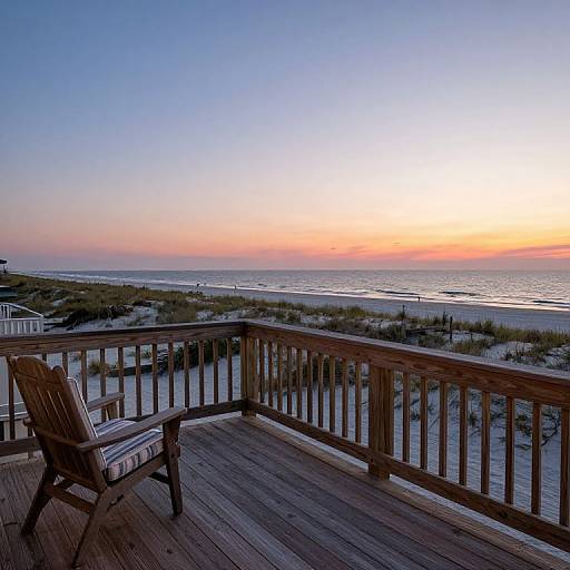Serene Dusk View from Atlantic Beach Deck