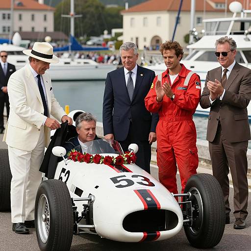 Vintage Race Day with Friends and Classic Car