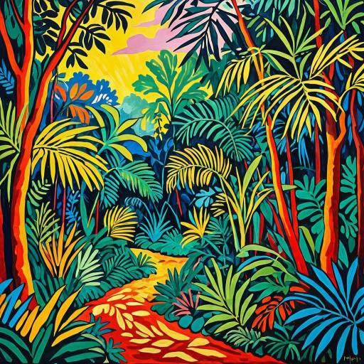 Vibrant Fauvist Jungle Art Masterpiece Vibrant Fauvist Jungle Art Masterpiece