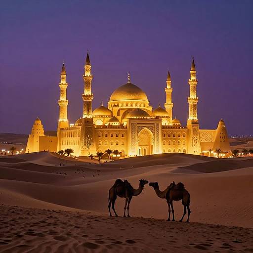 Surreal Desert Cityscape at Twilight