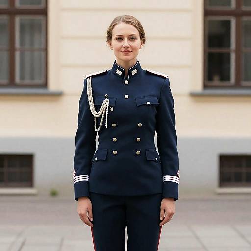 Woman in German Officer Uniform
