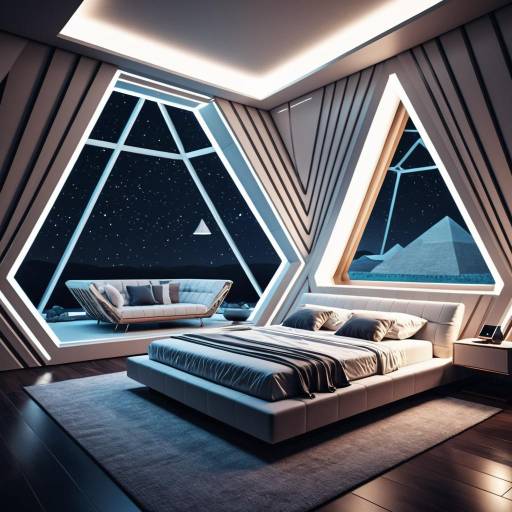 Futuristic Luxury Bedroom with Ambient Lighting