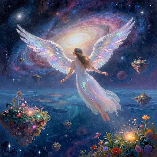 Neo-Impressionist Celestial Dreamscape