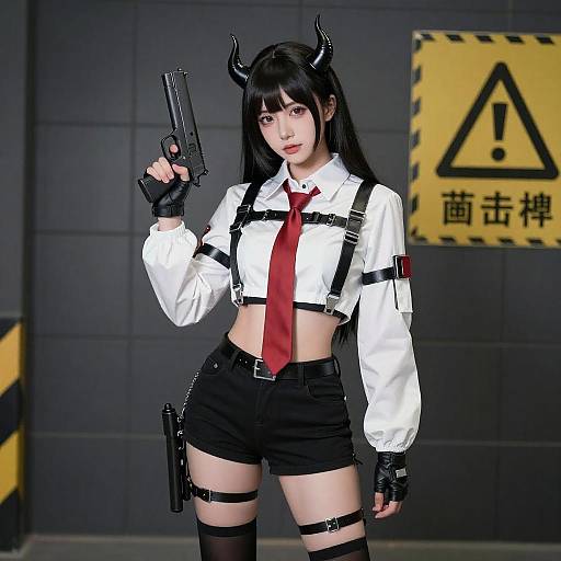 Futuristic Punk Cosplay Portrait