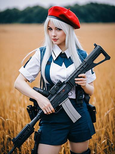 Lifestyle costume photo of Mp5 (girls' frontline). Cosplay clothes