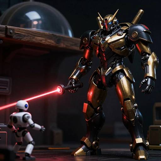 Intriguing Dark Sci-Fi Robot Encounter