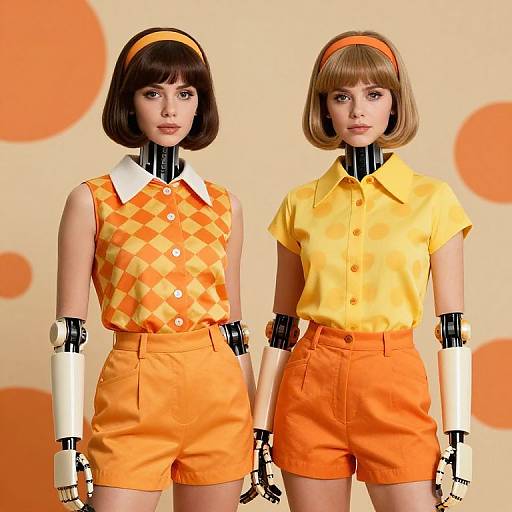1960s Retro Fembots Fashion Photo