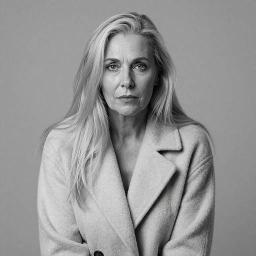 Serious Portrait of a Middle-Aged Woman